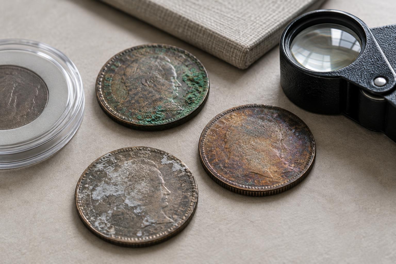 How to Recognize Corrosion, Residue and Other Coin Storage Problems