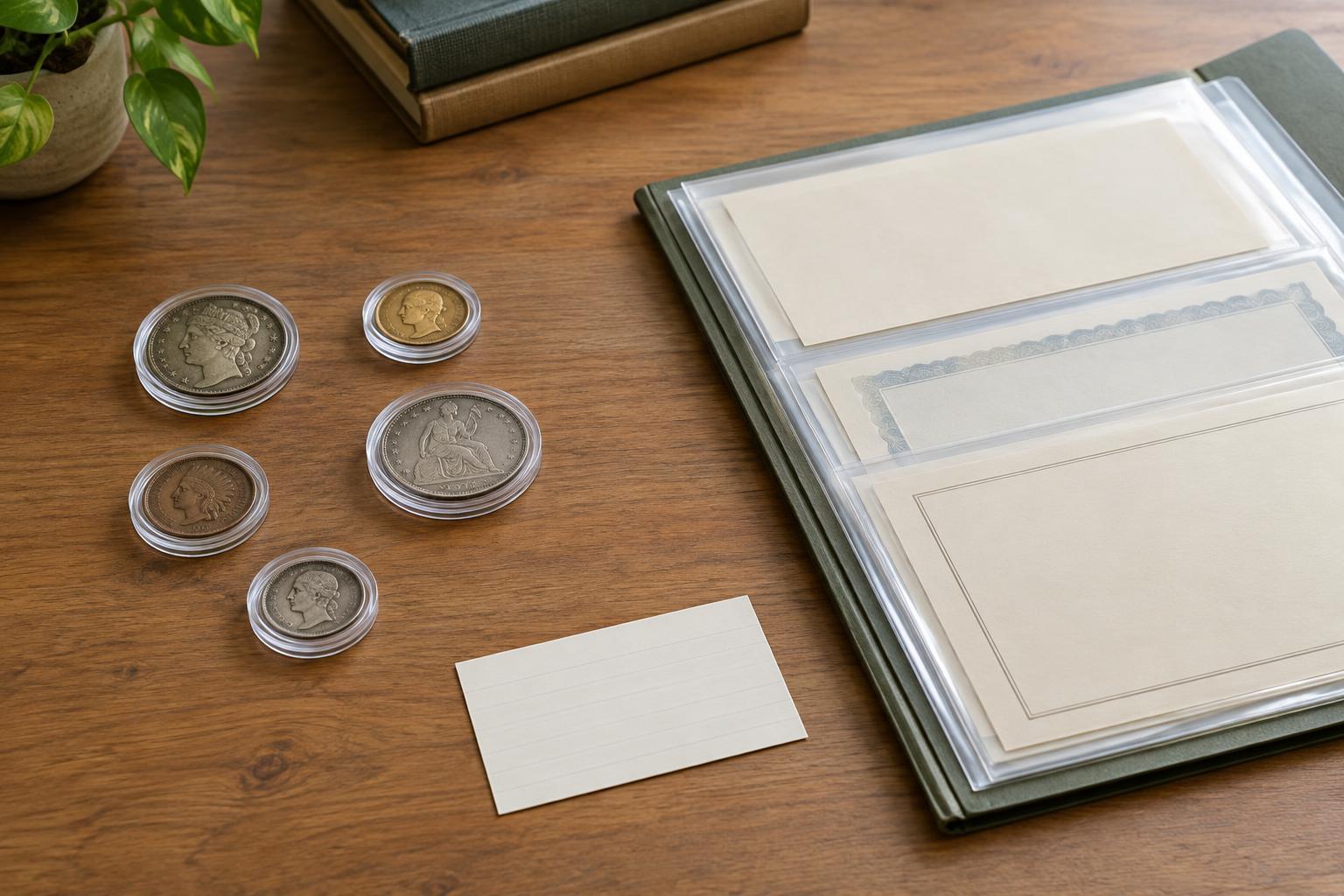 How to Store Coin Records and Certificates Without Putting Coins at Risk